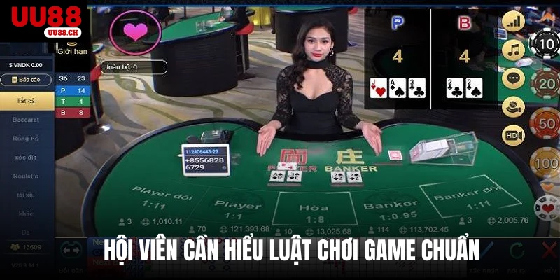 Hội viên cần hiểu luật chơi game chuẩn
