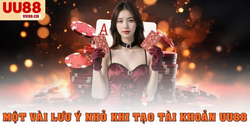 Một vài lưu ý nhỏ khi tạo tài khoản UU88